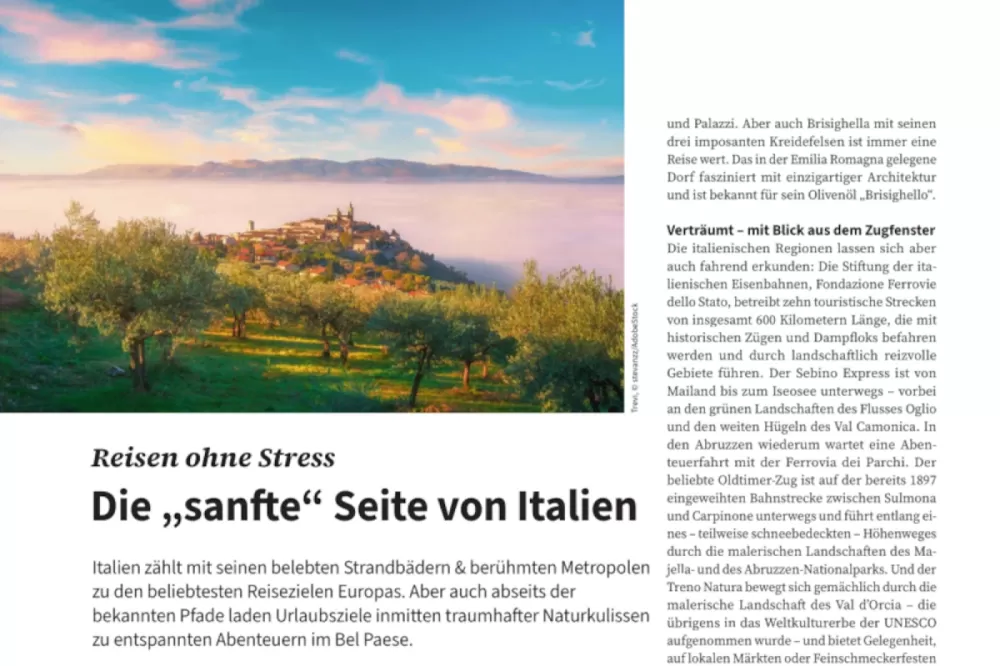 The gentle side of Italy - Der Standard - Vienna